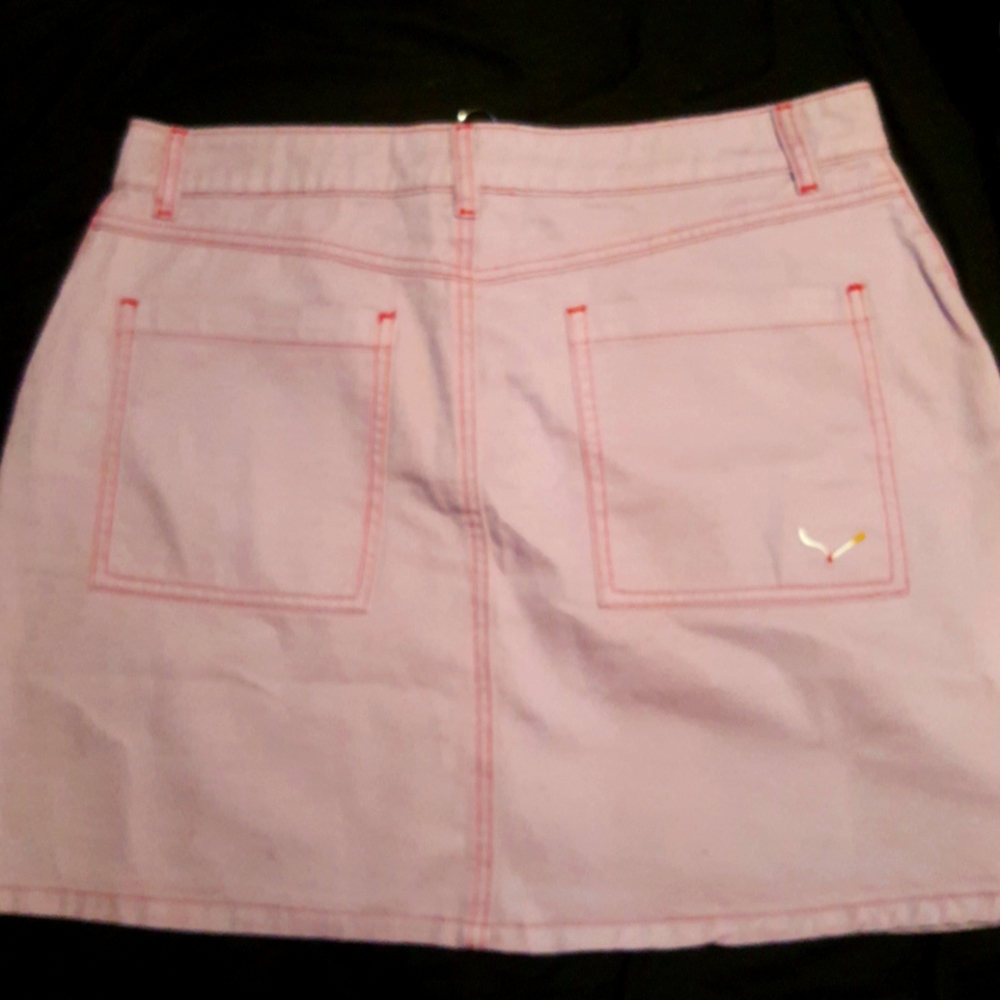 Lazy Oaf Contrast Stitch Cigarette Skirt